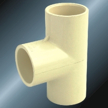 ASTM D2846 Water Supply Cpvc Tee Milk Yellow 
